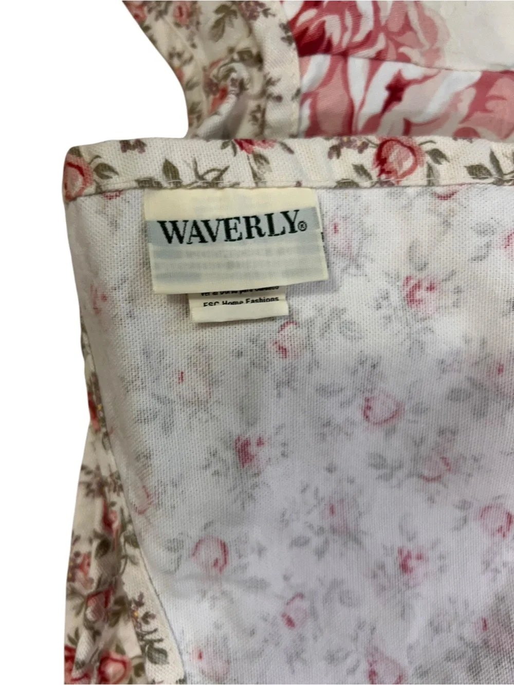 2 Waverly Valances Curtain Floral Cabbage Rose Shabby Chic 73” X 15”